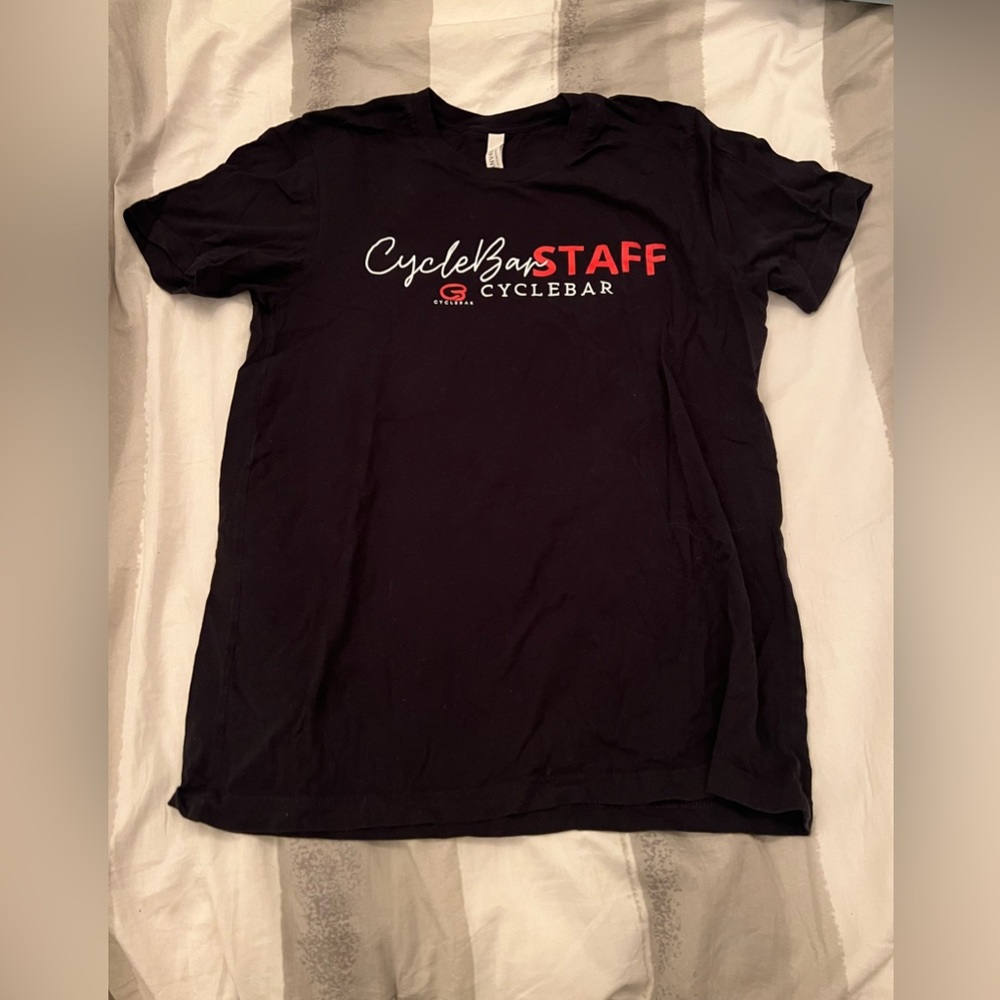 Custom Short Sleeve CycleBar Staff T- Shirt size Large